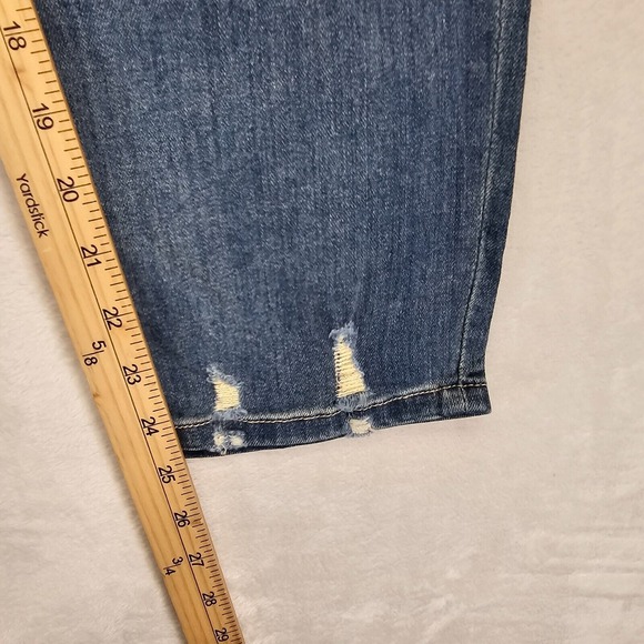 STS Blue Jean Womens 29 Blue Christy Tapered Crop High Rise Distressed EC3118JA1 - Picture 10 of 16